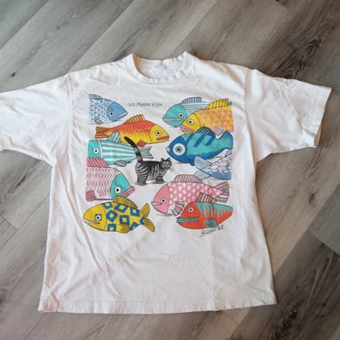 Vintage T-Shirt B Kilban Cat Medium 1990s Comics Cat 