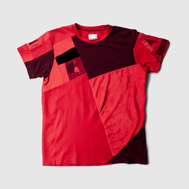 red 'all-over reroll' short sleeve tee shirt