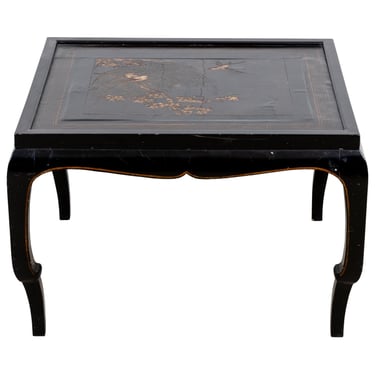 Chinese Lacquered Coffee Table with Greek Key Border