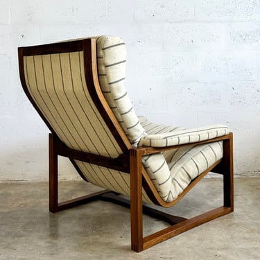 Danish Modern Rosewood Sled Lounge Chair 