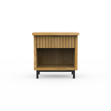 Single Drawer Basalt Side Table