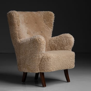 Shearling Chair by Alfred Christensen