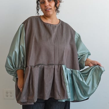 makmak - Brown and Mint Top (S-5X)