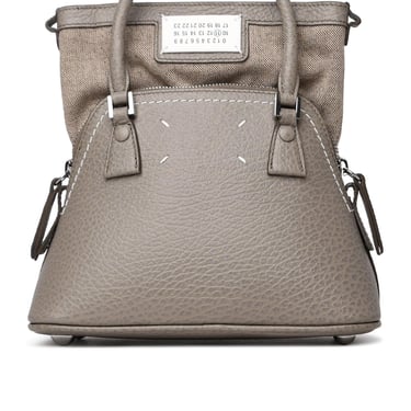 Maison Margiela Micro '5Ac Classique' Bag In Dove-Gray Leather Woman