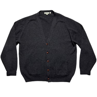 Vintage 1990s Made in Ireland LL BEAN Lambswool Cardigan ~ XL ~ Raglan Sweater ~ Preppy / Ivy Style / Trad ~ Wool 