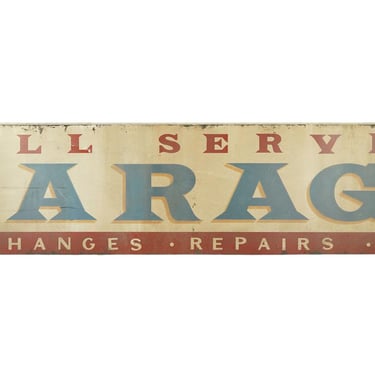 20 ft Full Service Garage Aluminum Movie Prop Sign