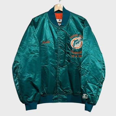 Vintage Miami Dolphins Satin Jacket L