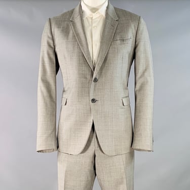 PAUL SMITH Size 46 The Kensington Regular Grey Wool Slim Fit Notch Lapel Suit