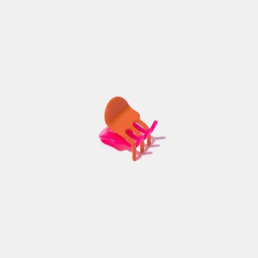 Mini Claw in Orange + Pink