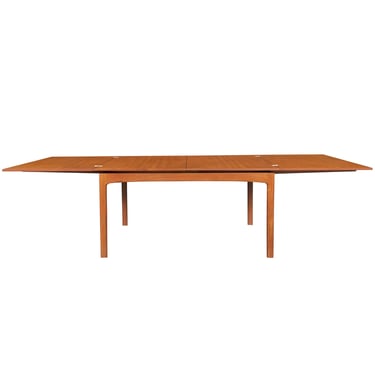 Mid-Century Expanding Teak Dining Table by Folke Ohlsson for Dux