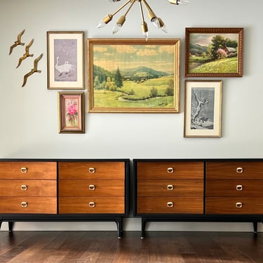 AVAILABLE-  Matching Mid Century Modern Dresser set - contact for shipping quote 