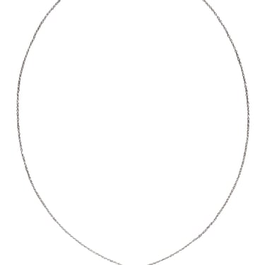 Tiffany & Co. - Sterling Silver Elsa Peretti Engraved Open Heart Chain Necklace