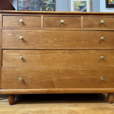 6 Drawer Lowboy Dresser by Whitney Furniture Co. 1950s