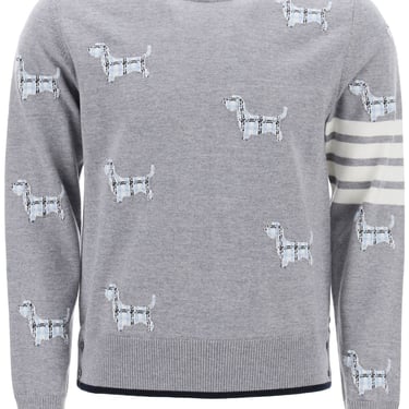 Thom Browne 4-Bar Sweater With Hector Pattern Men