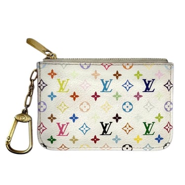 Louis Vuitton White Murakami Keychain Wallet