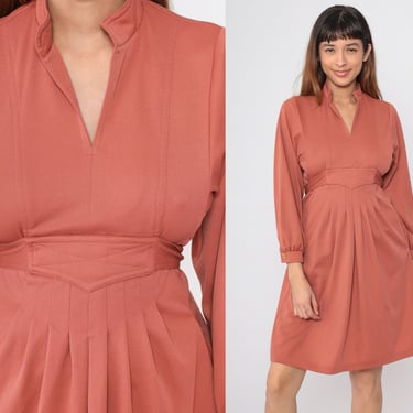 Terra Cotta Babydoll Dress 70s Grecian Empire Waist | Shop Exile - Tucson,  AZ | ATTIC