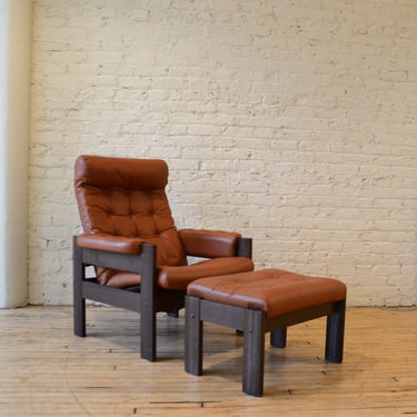 MCM Ekornes Stressless Amigo Danish Leather High-End Recliner Chair