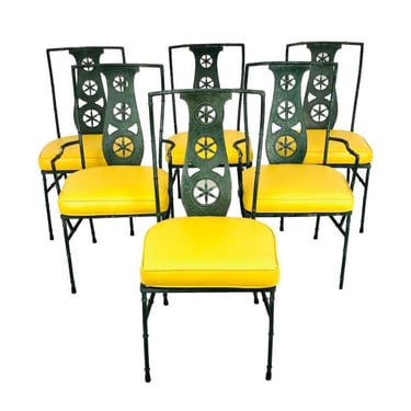 #7009 Set of 6 Salterini Patio Chairs