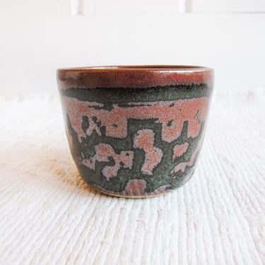 Tribal Patterned Hand Spun Pottery Pot Dish 