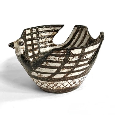 Aldo Londi Ceramic Bird Bowl by Bitossi