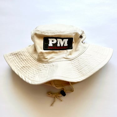 Vintage Paul McCartney Wide Brim Sun Hat Surf Bucket Khaki Hat 