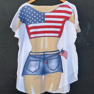 Bikini Body American Oversized T Shirt