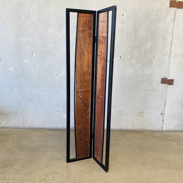 Antique Japanese Two Panel Room Divider - Rama Japan Circa 1950s