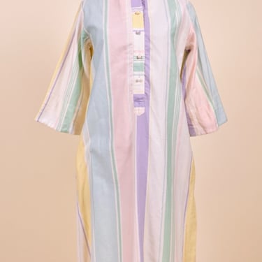 Pastel Striped Caftan By Penthouse Gallery, M