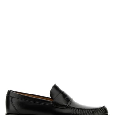 Salvatore Ferragamo Men Black Leather Fillmore Loafers