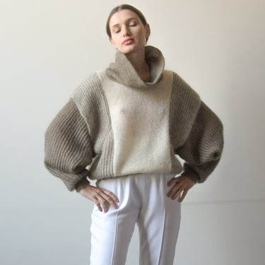 6614t / superkid mohair layered sweater 