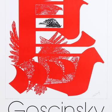 Mike Goscinsky, Many Birds Exhibition of Prints, Poster 