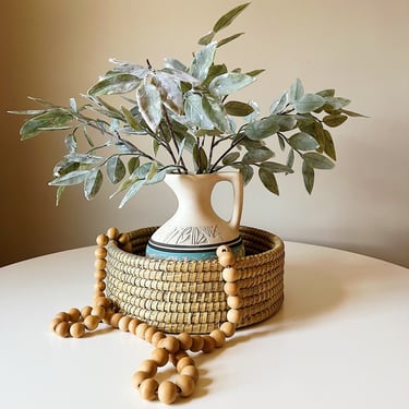 Circular Woven Seagrass Tray Round 