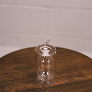 cilindro large clear double walled oil bottle