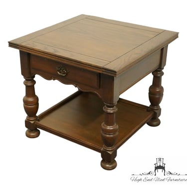 ETHAN ALLEN Royal Charter Solid Oak 26" Square Accent End Table 16-8015 - 220 Finish 