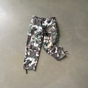 Vintage Paint Splattered Camouflage Pants 