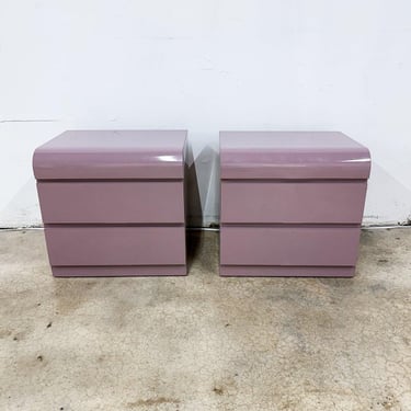 Mauve Laminate Nightstands *MESSAGE US for shipping quote* 