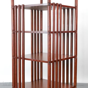 Antique Quarter Sawn Oak Revolving Bookcase