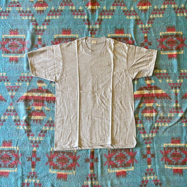 Vintage 1980s Heather Gray Screen Stars Blank T Shirt 