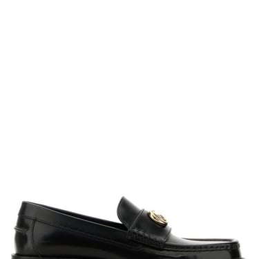 Gucci Women Black Leather Loafers