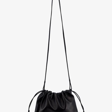 The Row Woman Angy Woman Black Shoulder Bags