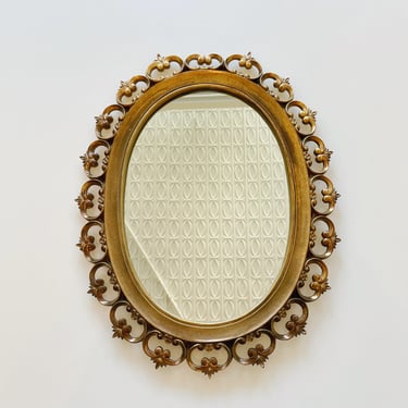 Gold Ornate Syroco Wood Mirror