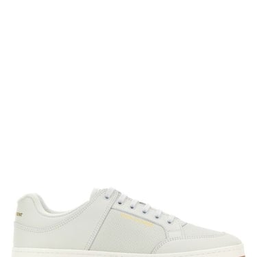 Saint Laurent Men White Leather Sl/16 Sneakers