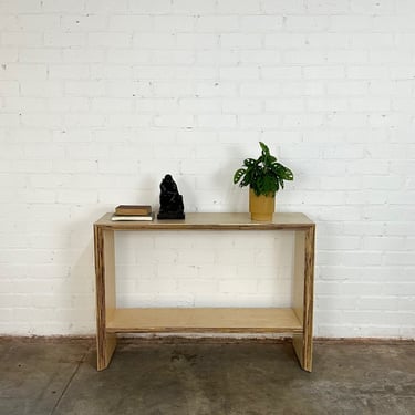 Two Tier Console in Exposed Maple 
