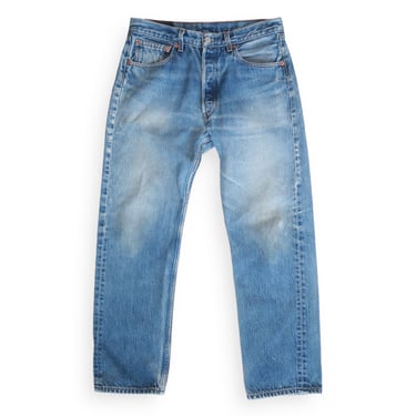 vintage Levis jeans / Levis 501 / 1990s Levis 501 distressed paint splatter stonewash jeans 31 