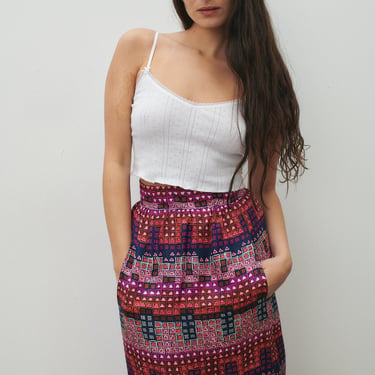 Givenchy Silk Printed Skirt
