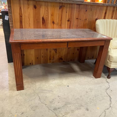 Wooden Table with Granite Top