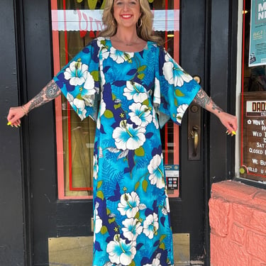 Blue Aloha Maxi for Wendy!