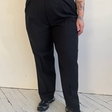 Vintage - Black/Gray Pinstripe Pant (1X)