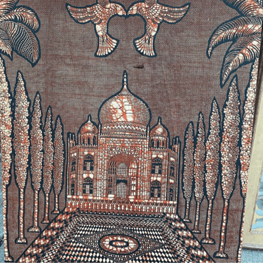Stretched Fabric Art of Taj Mahal