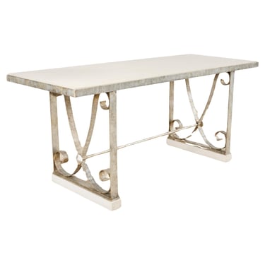 French Limestone Orangerie Garden Console Table by Formations